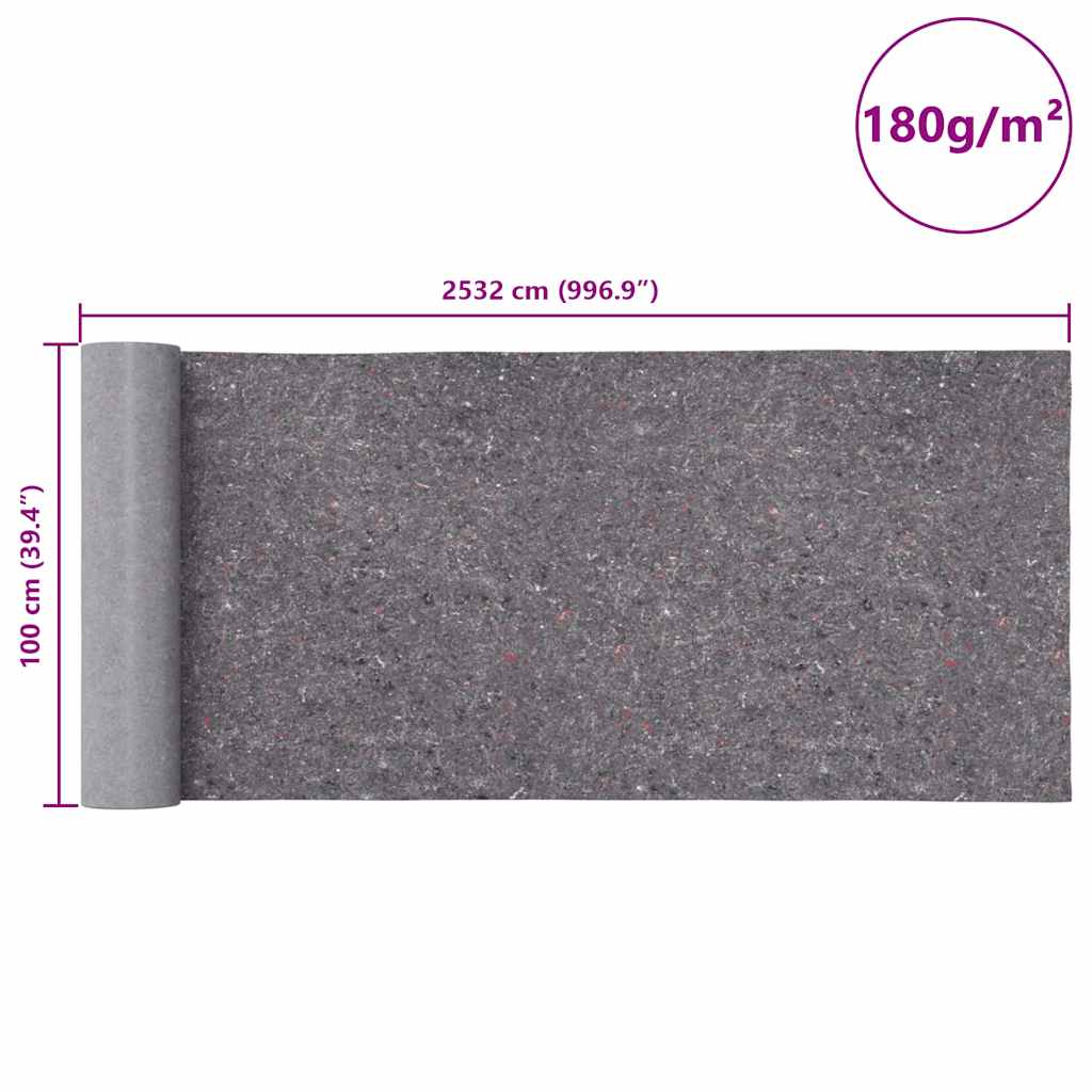Pile Antiscivolo da Pittore 2 pz 25 m 180 g/m² Grigio | homemem39