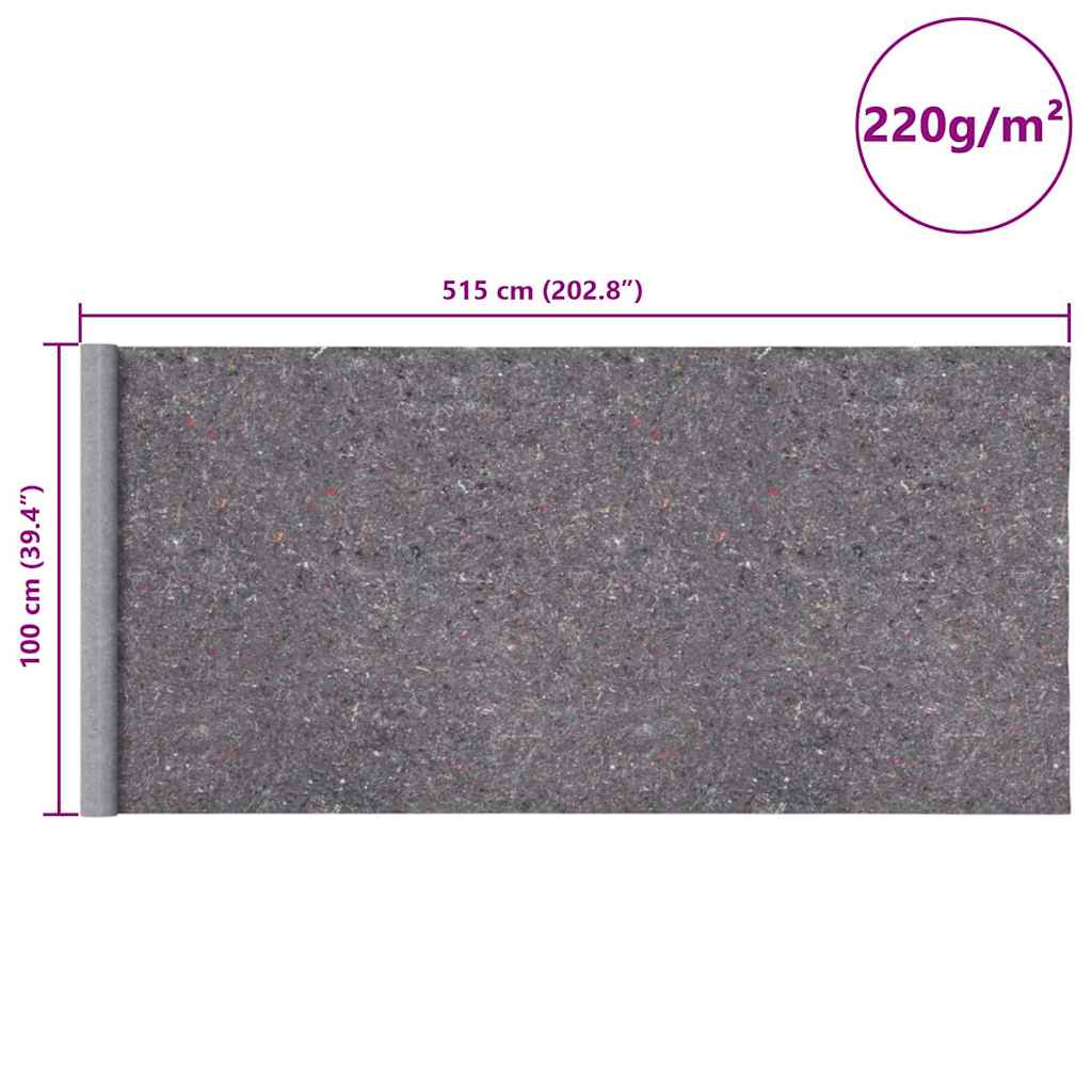 Pile Antiscivolo da Pittore 2 pz 5 m 220 g/m² Grigio | homemem39