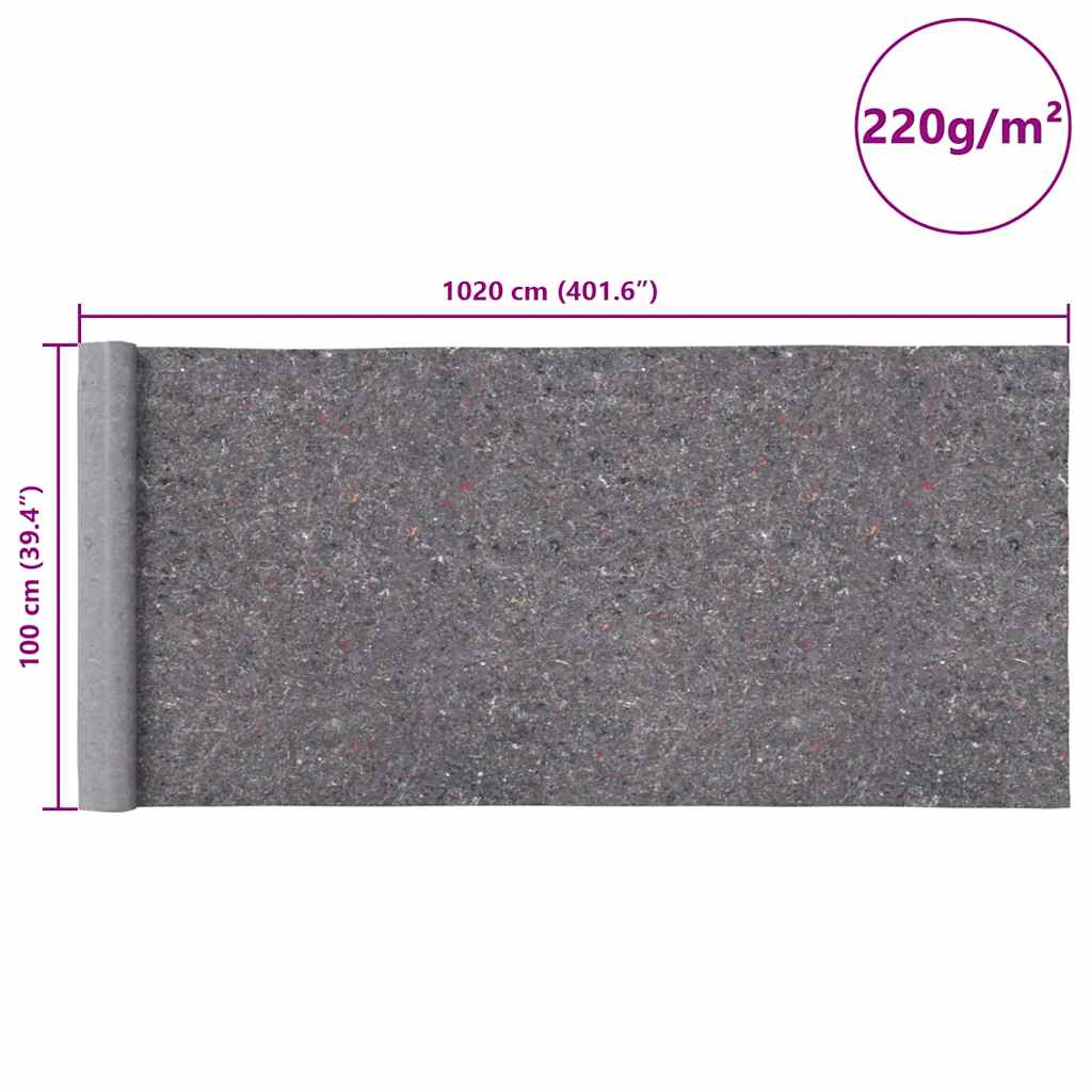 Pile Antiscivolo da Pittore 2 pz 10 m 220 g/m² Grigio | homemem39