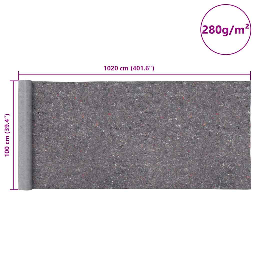 Pile Antiscivolo da Pittore 2 pz 10 m 280 g/m² Grigio | homemem39