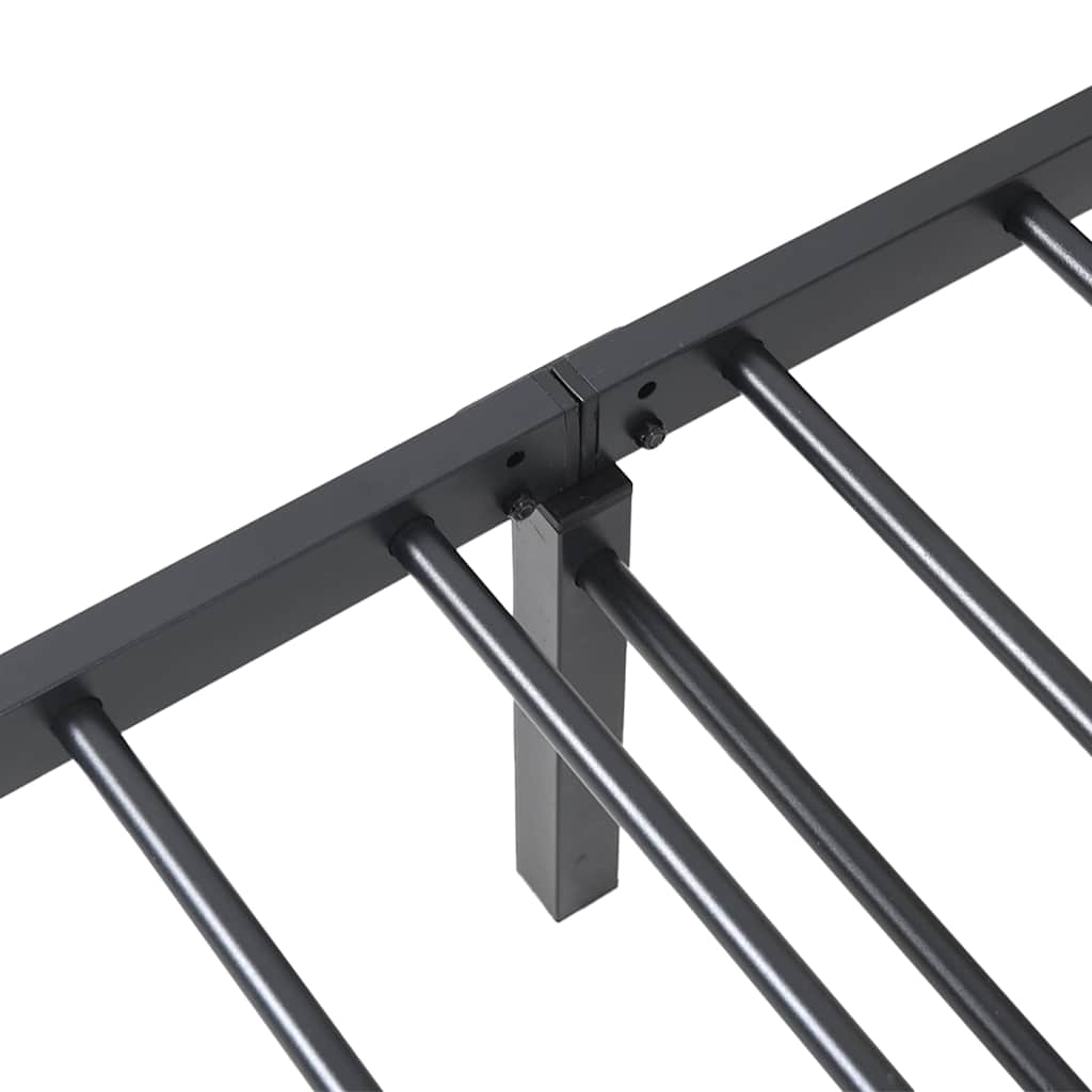 Giroletto senza Materasso Pieghevole Nero 107x203 cm in Acciaio | homemem39