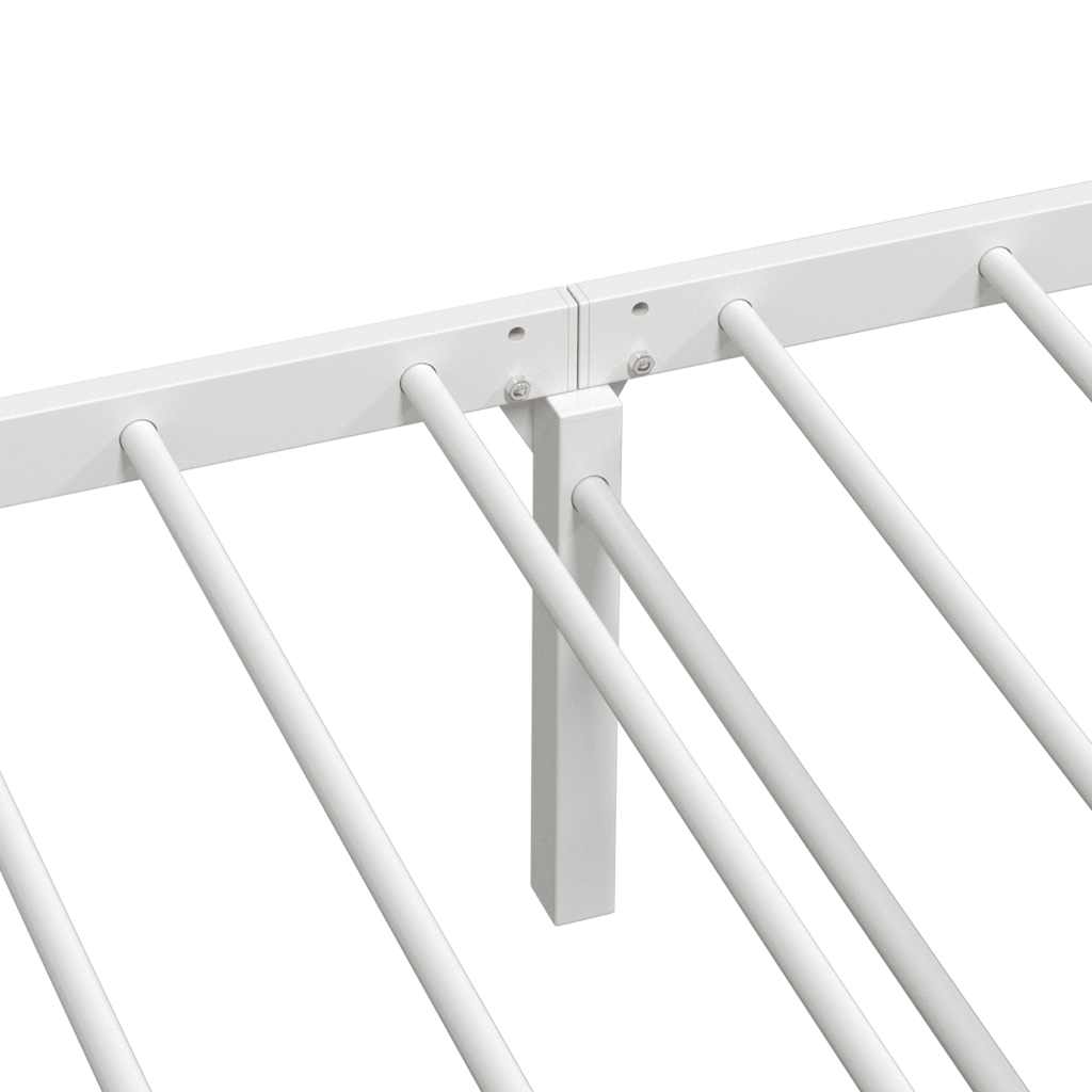 Giroletto senza Materasso Pieghevole Bianco 90x200 cm Acciaio | homemem39