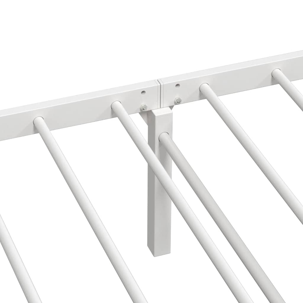 Giroletto senza Materasso Pieghevole Bianco 107x203 cm Acciaio | homemem39