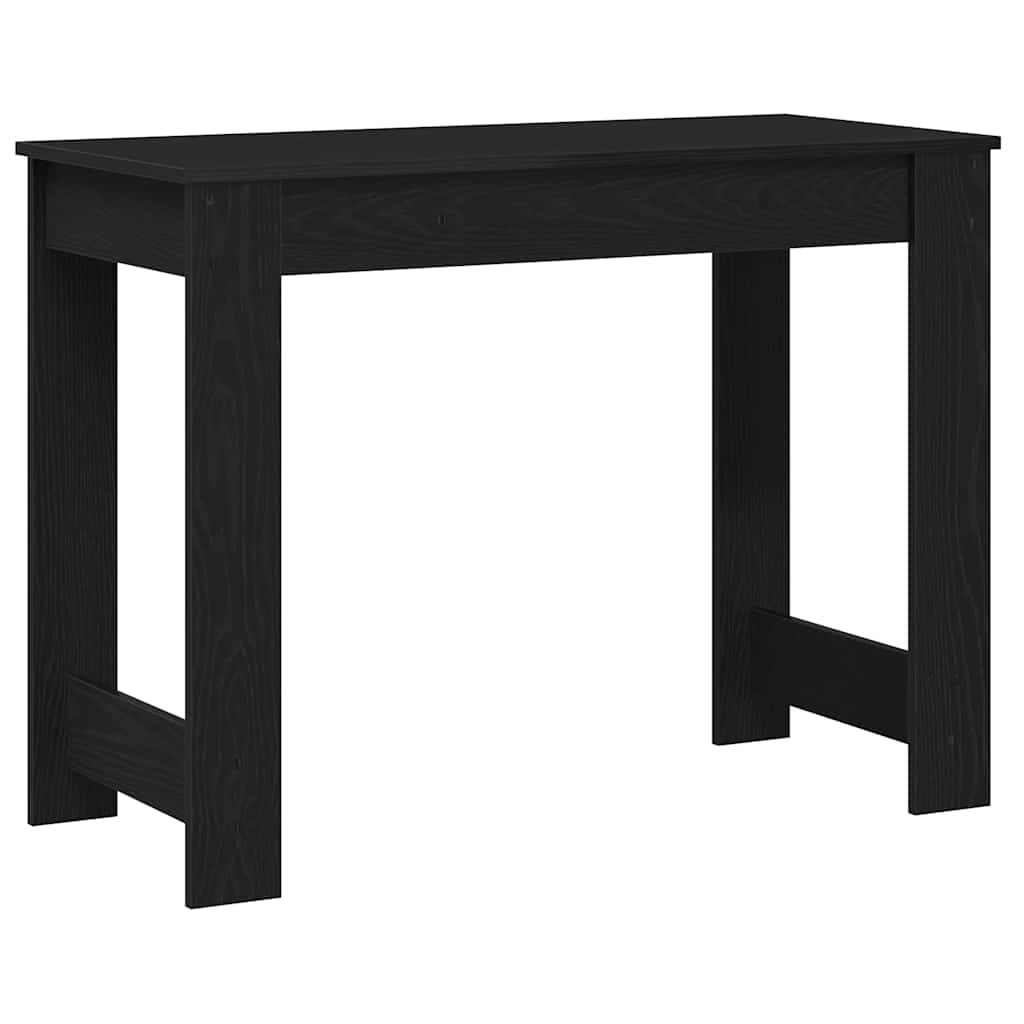Scrivania Nera 100x45x75 cm in Legno Multistrato - homemem39