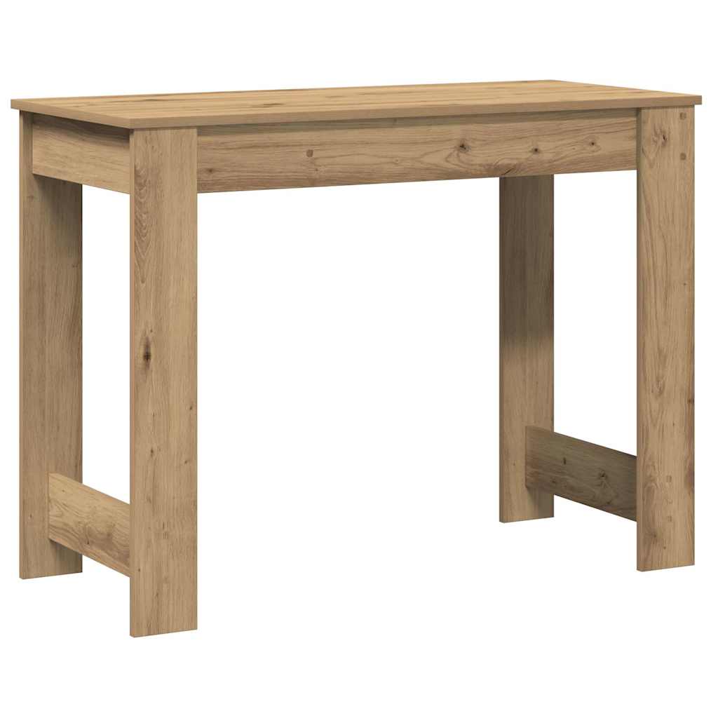Scrivania Rovere Artigianale 100x45x75 cm in Legno Multistrato - homemem39