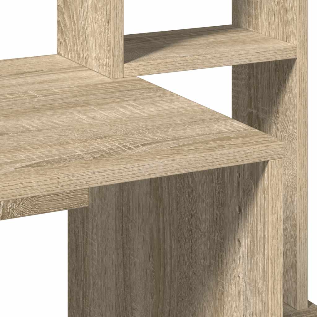 Scrivania Mensole Rovere Sonoma 100x45x140 cm Legno Multistrato - homemem39