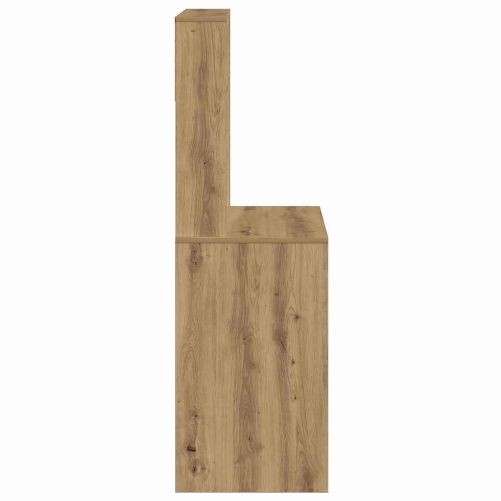Scrivania Mensole Rovere Artigianale 100x45x140 cm Truciolato - homemem39