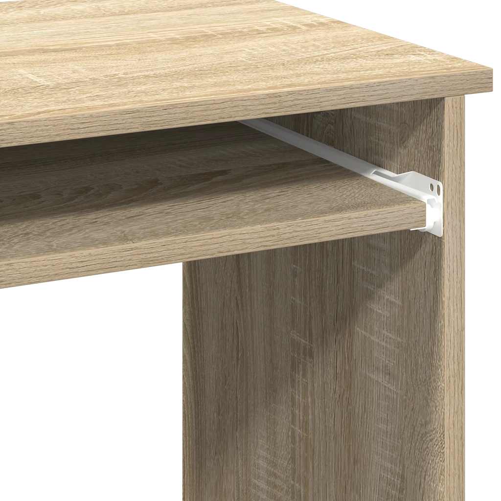 Scrivania e Ripiani Rovere Sonoma 84x40x78 cm Legno Multistrato - homemem39