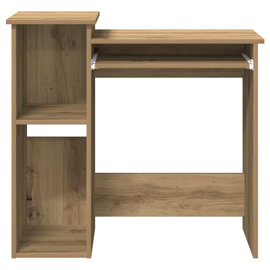 Scrivania Mensole Rovere Artigianale 84x40x78 cm Truciolato - homemem39