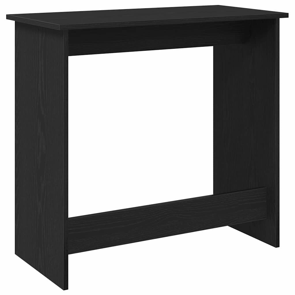 Scrivania Nera 80x40x75 cm in Legno Multistrato - homemem39