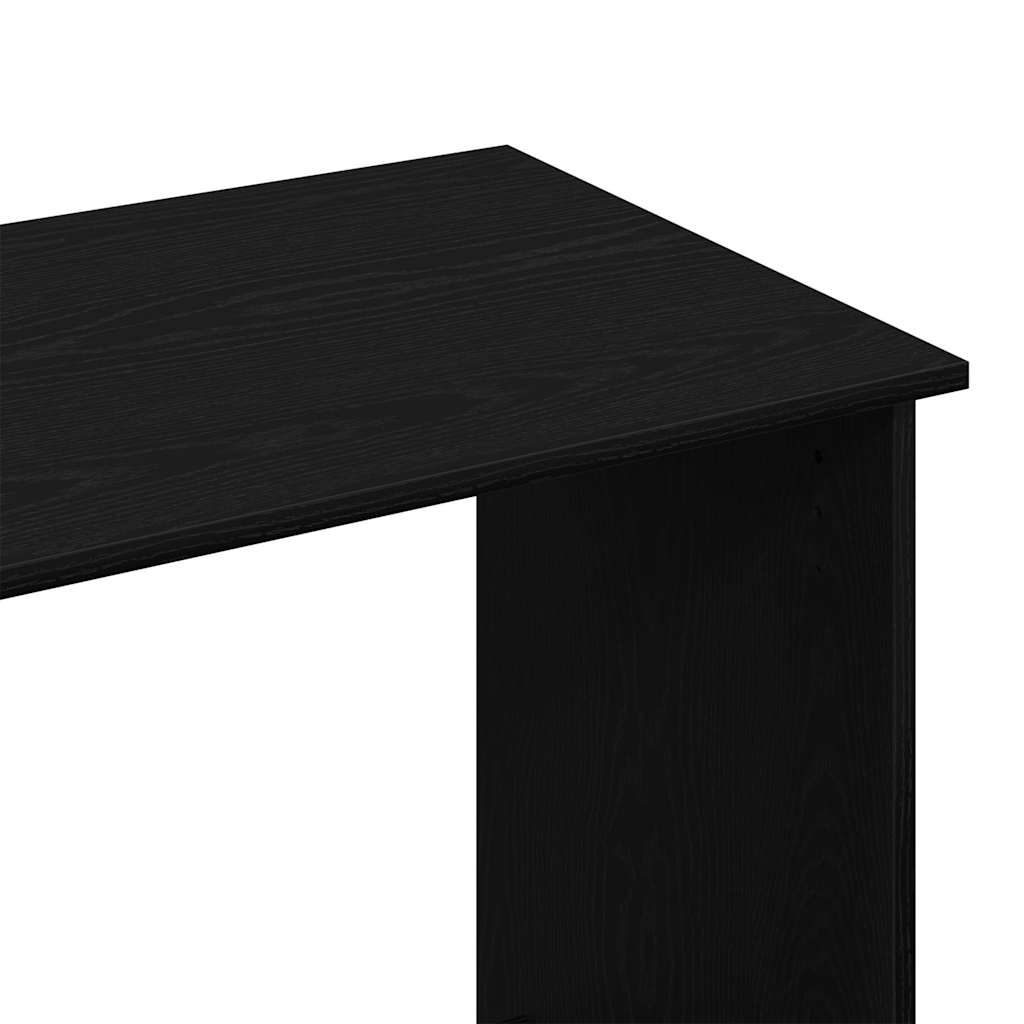 Scrivania Nera 80x40x75 cm in Legno Multistrato - homemem39