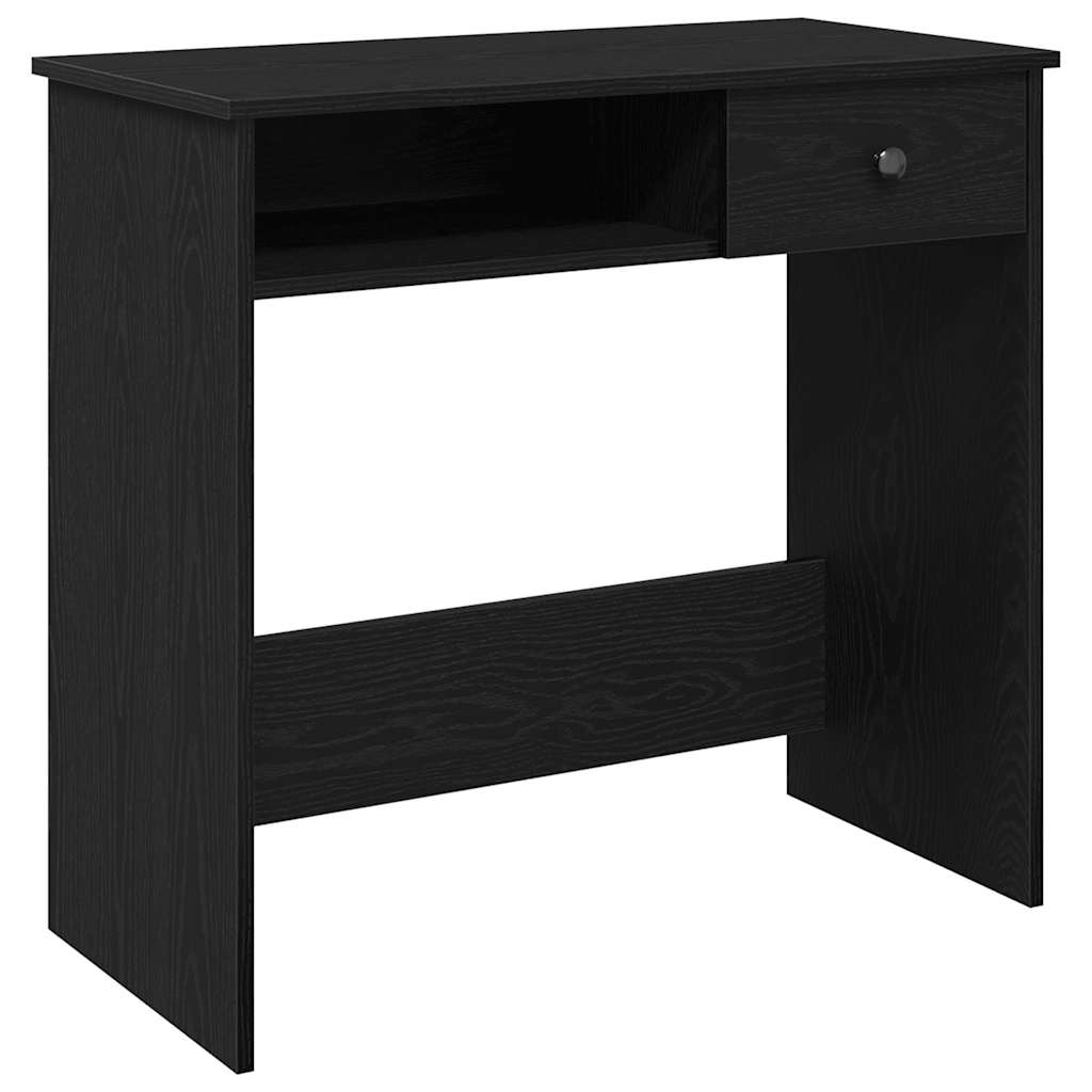 Scrivania Nera 80x40x75 cm in Legno Multistrato - homemem39