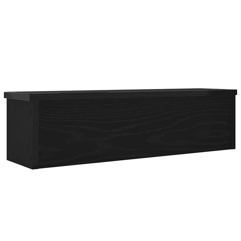 Scaffale da Cucina Impilabile Nera 50x15x16 cm in Truciolato - homemem39