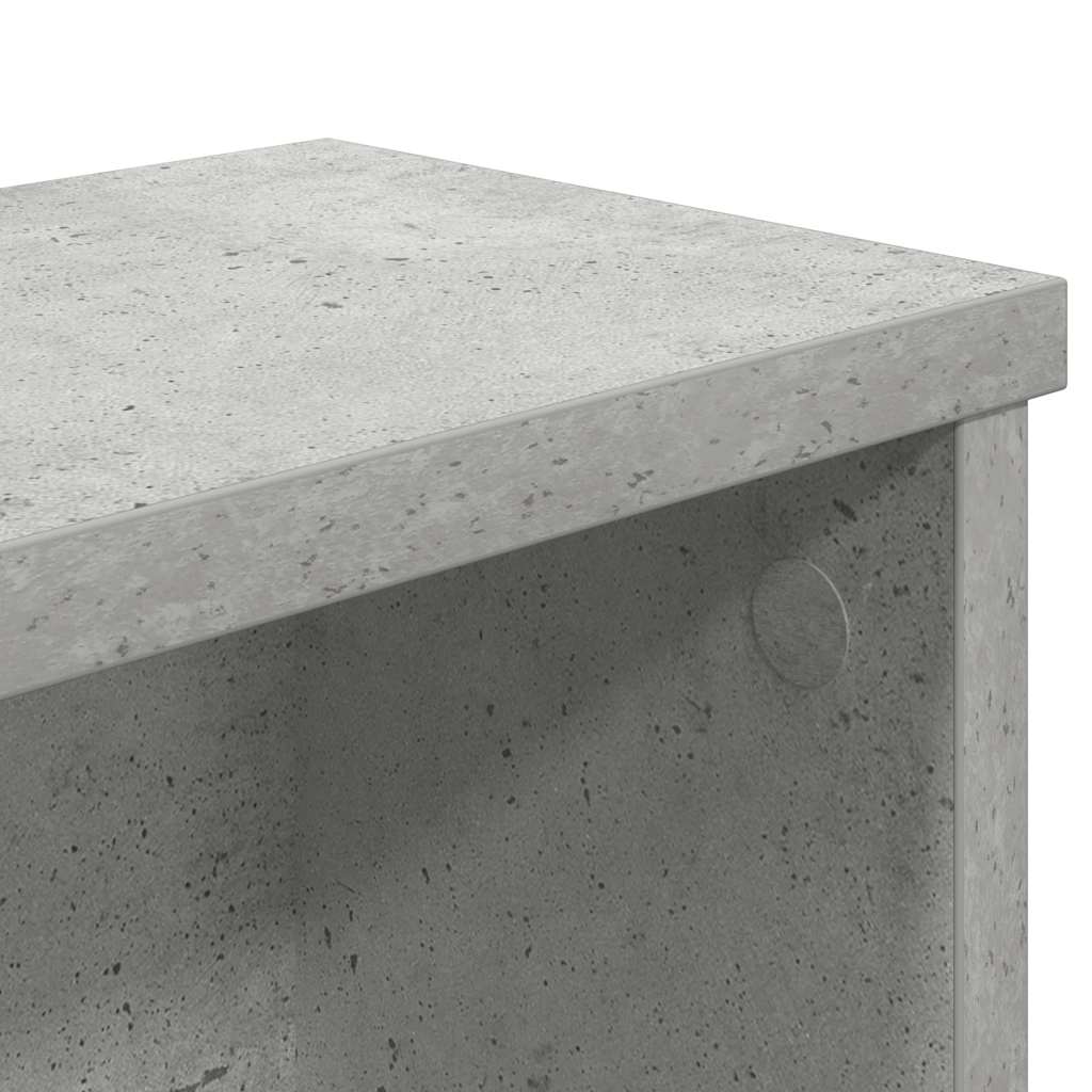 Scaffale da Cucina Impilabile Grigio Cemento 60x15x16 cm - homemem39