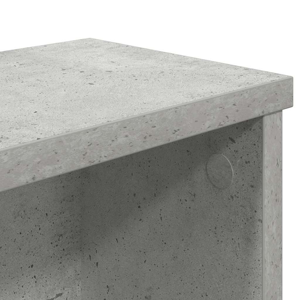 Scaffali da Cucina Impilabili 2 pz Grigio Cemento 60x15x16 cm - homemem39