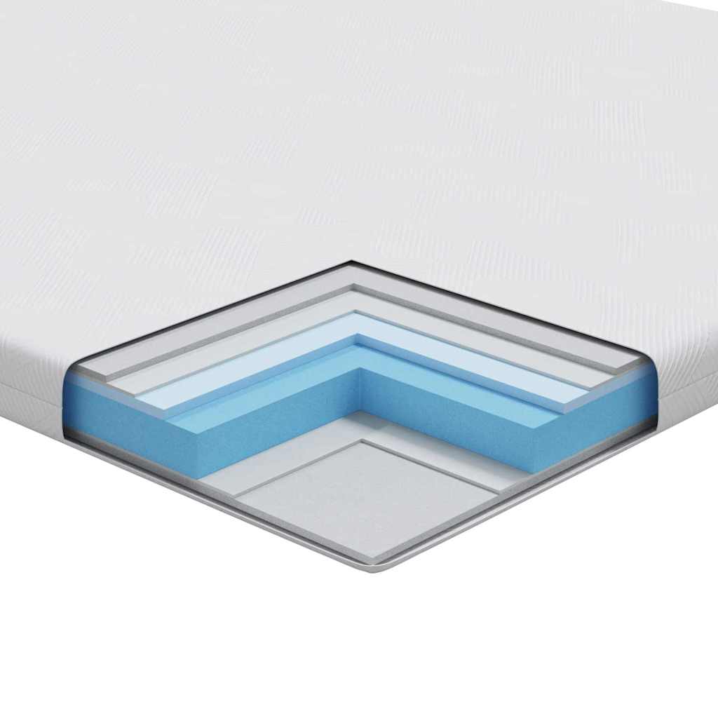 Guanciale Bianco 120 x 200 cm Schiuma Memory in Gel