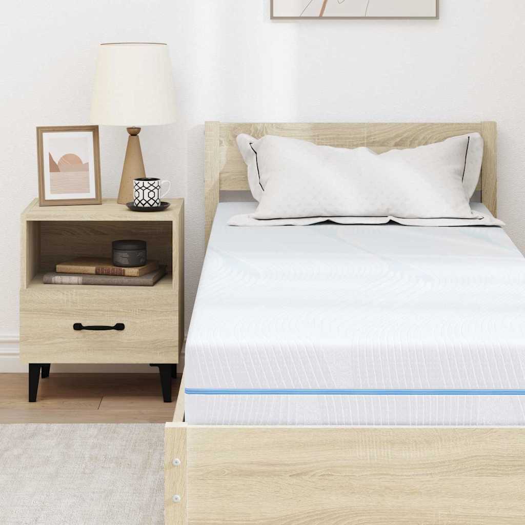 Materasso Bianco 80 x 200 cm Schiuma