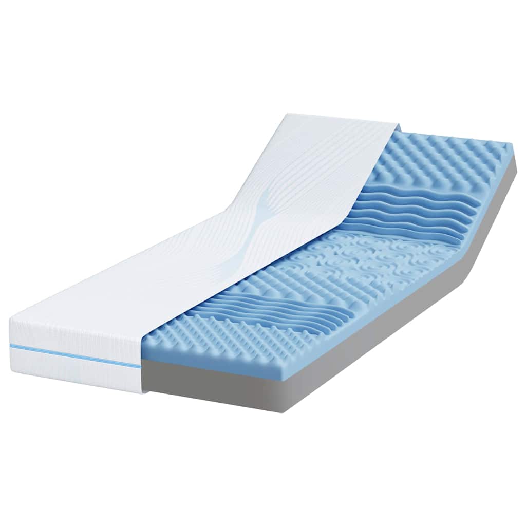 Materasso Bianco 80 x 200 cm Schiuma