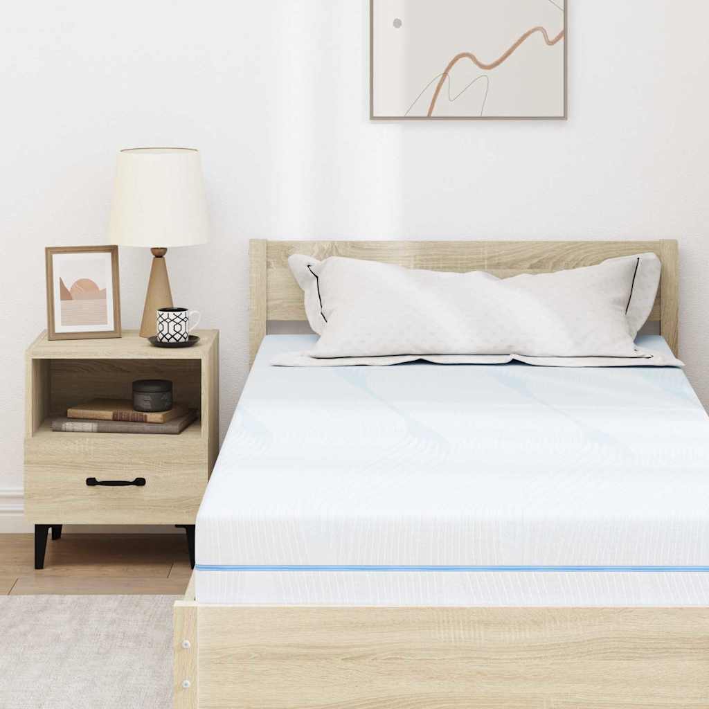 Materasso Bianco 90 x 200 cm Schiuma
