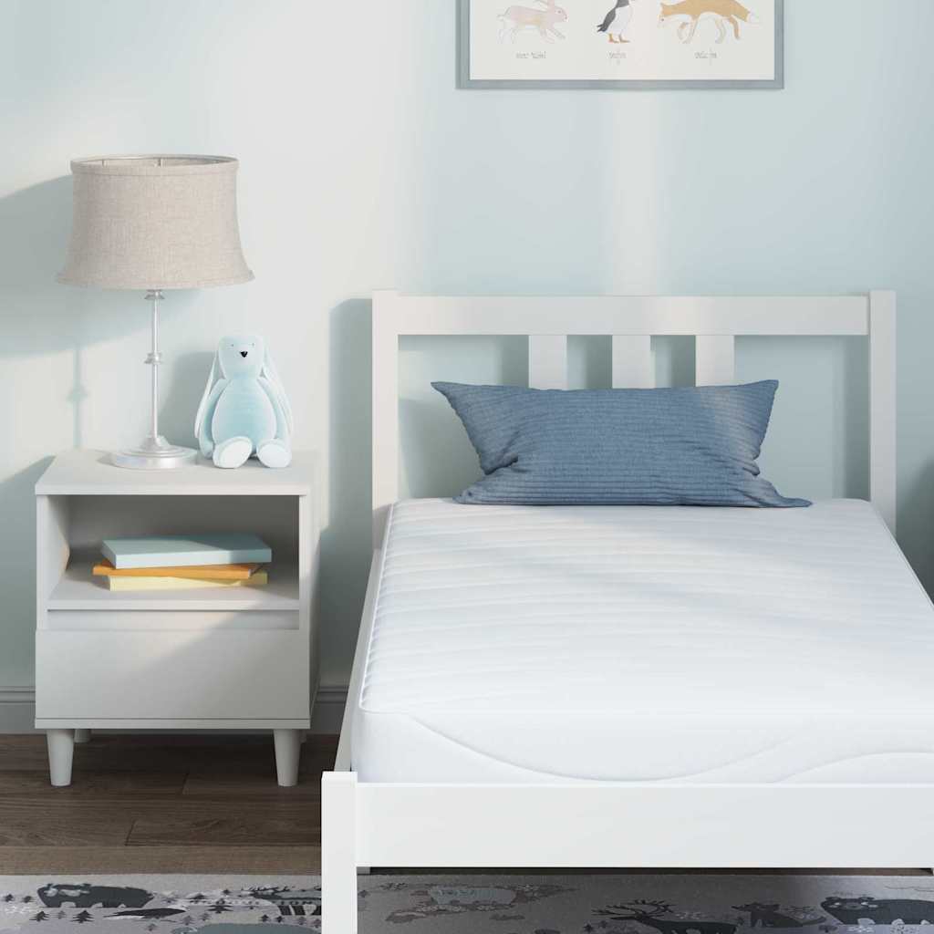 Materasso Bianco 80 x 160 cm Schiuma