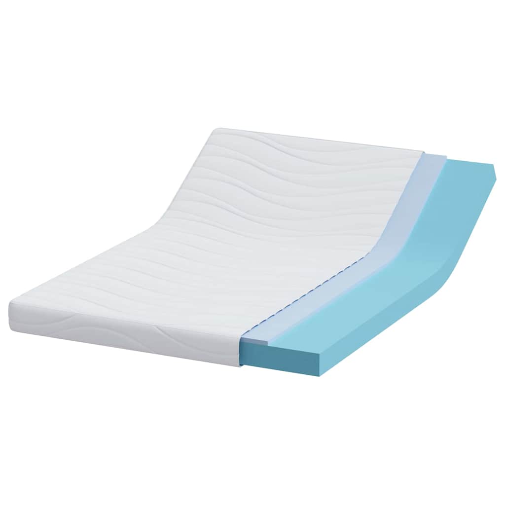 Materasso Bianco 140 x 190 cm Schiuma