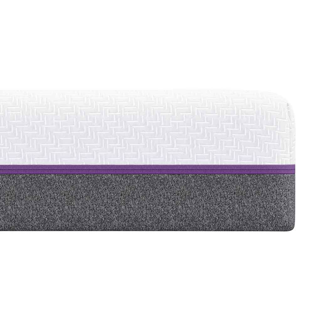 Materasso Bianco e Grigio 70 x 200 cm Schiuma
