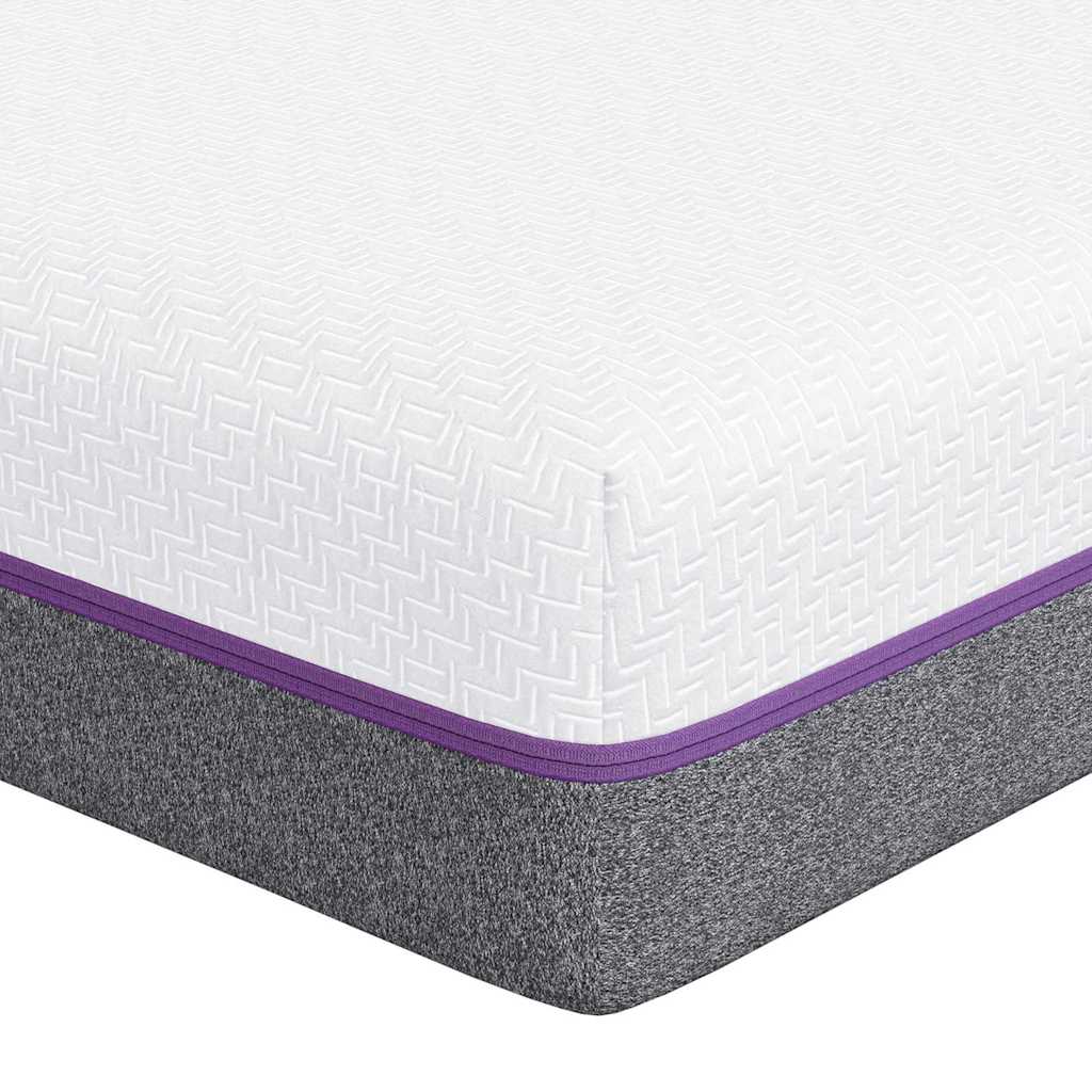 Materasso Bianco e Grigio 80 x 200 cm Schiuma