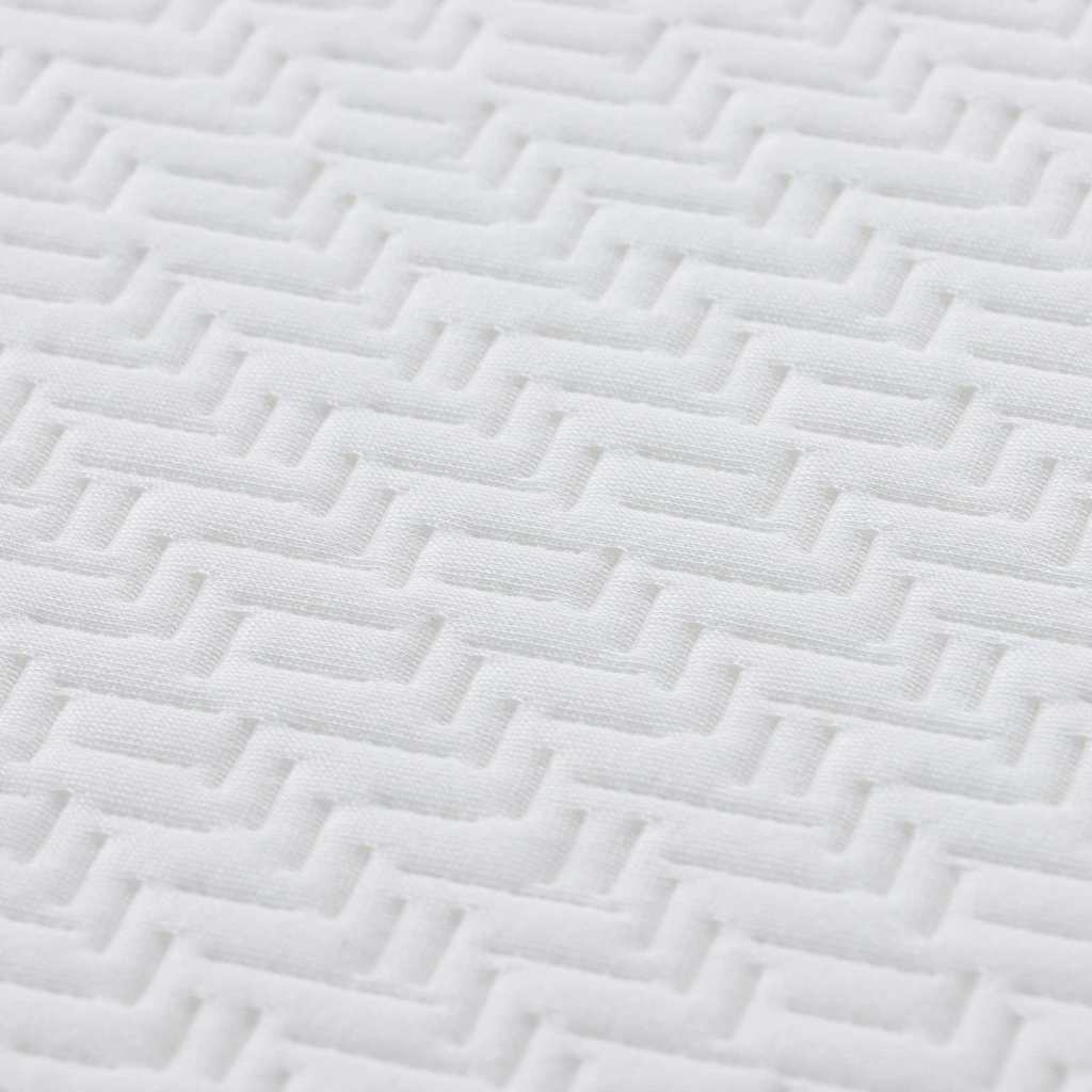 Materasso Bianco e Grigio 140 x 190 cm Schiuma
