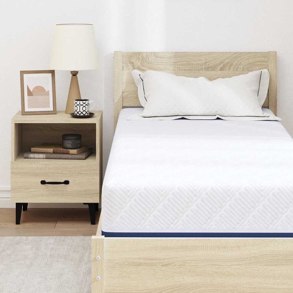Materasso Bianco e Blu 70 x 200 cm Schiuma