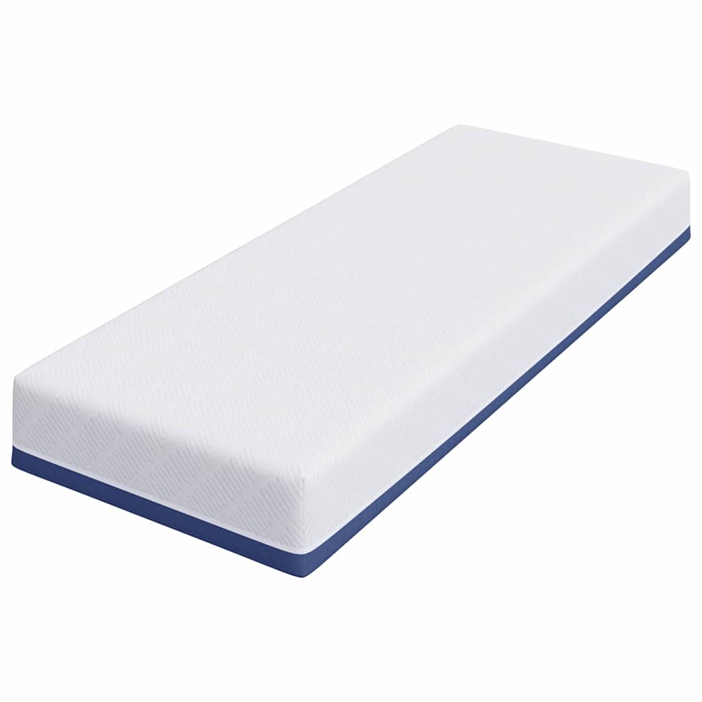 Materasso Bianco e Blu 70 x 200 cm Schiuma