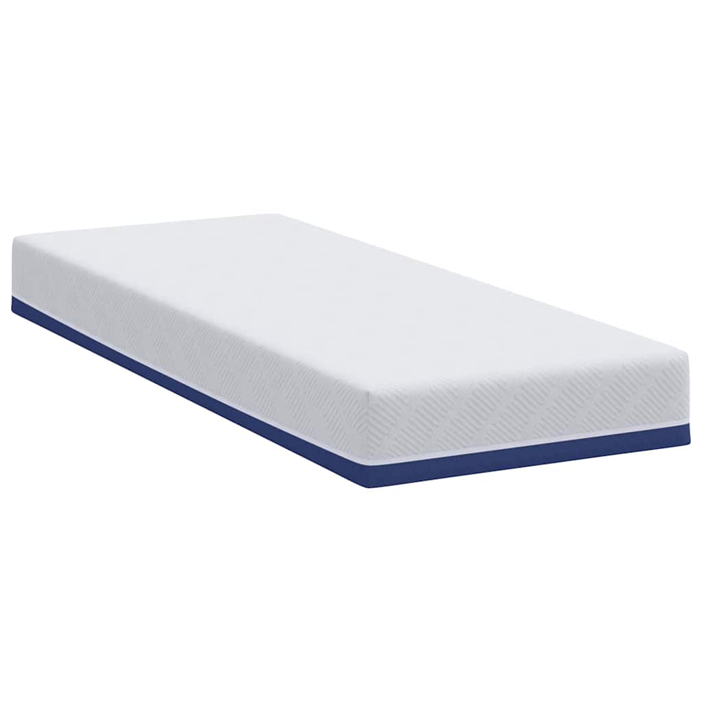 Materasso Bianco e Blu 70 x 200 cm Schiuma