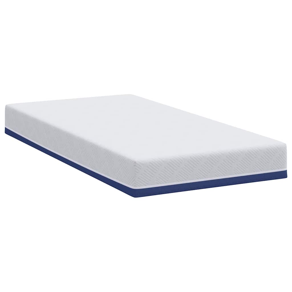 Materasso Bianco e Blu 100 x 200 cm Schiuma