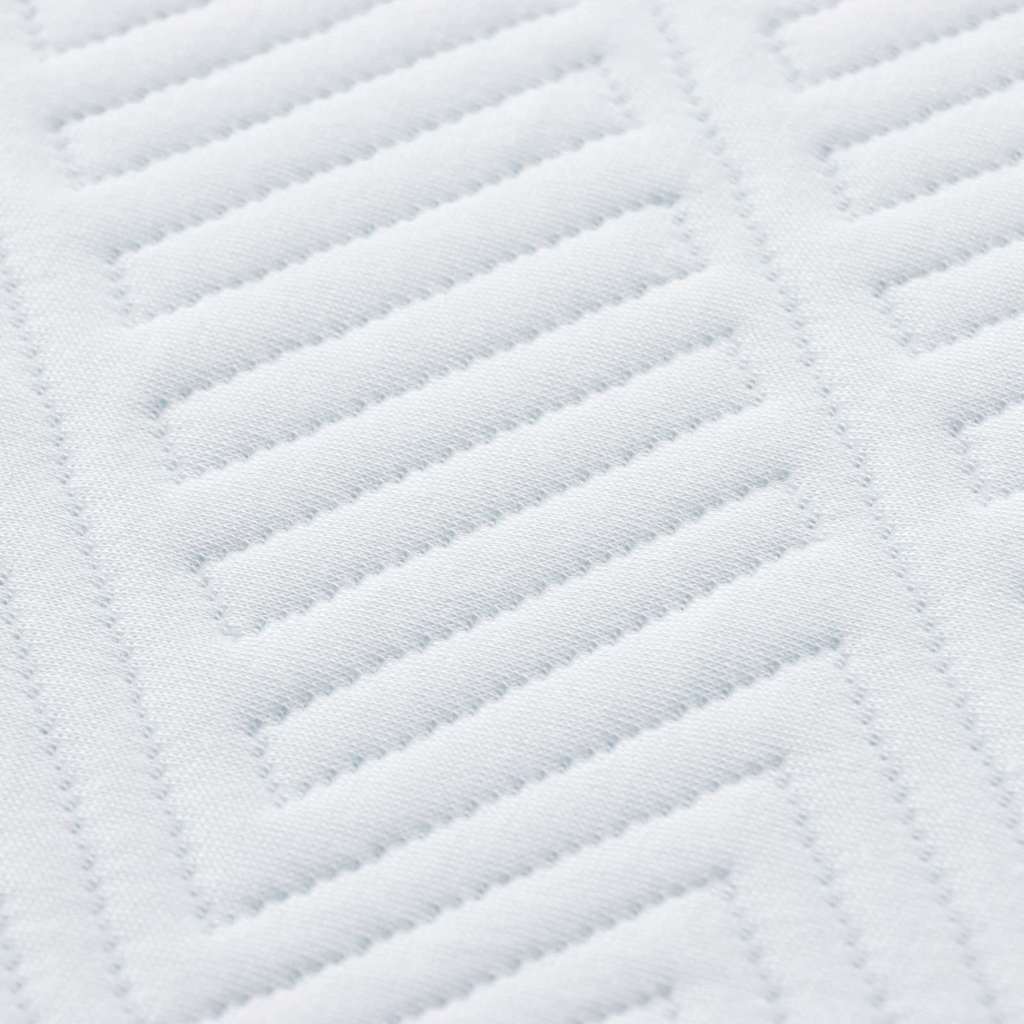 Materasso Bianco e Blu 200 x 200 cm Schiuma Memory in Gel