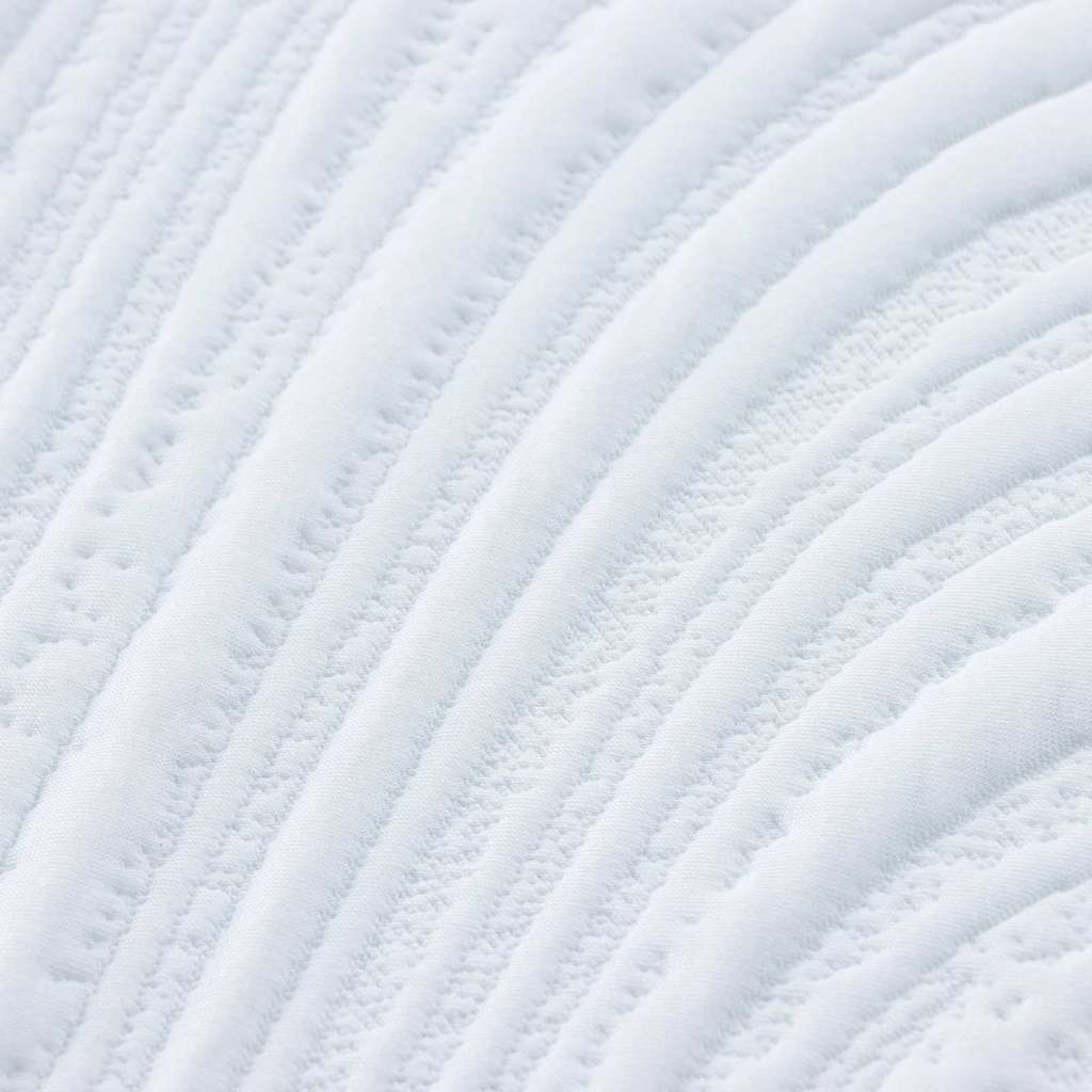 Materasso Bianco e Grigio 140 x 200 cm Schiuma