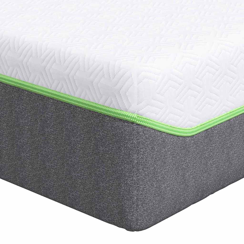 Materasso Bianco e Grigio 120 x 200 cm Molle Insacchettate
