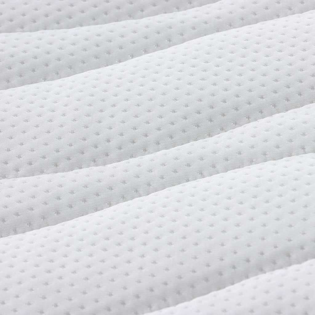 Topper per materasso Bianco 140 x 190 cm Tessuto a maglia | homemem39