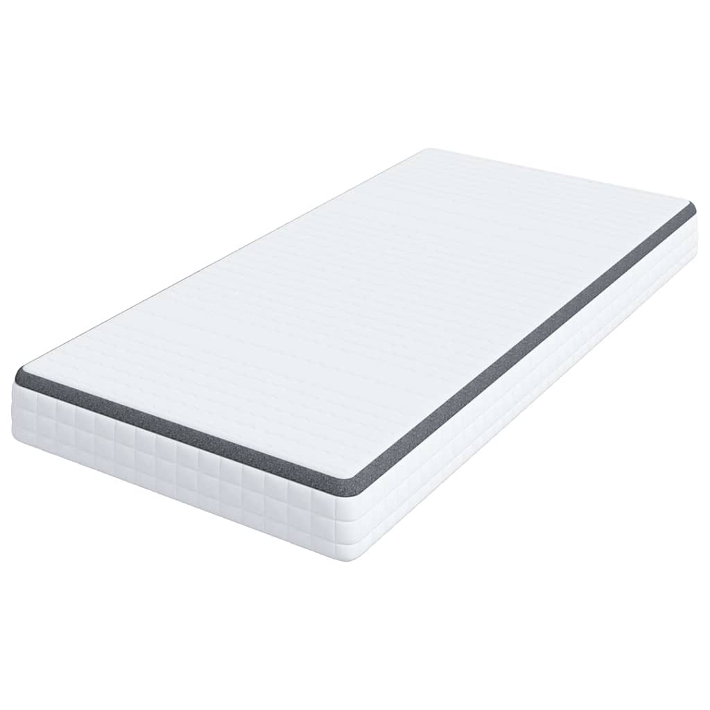Materasso Bianco e Grigio 100 x 200 cm Molla Bonell