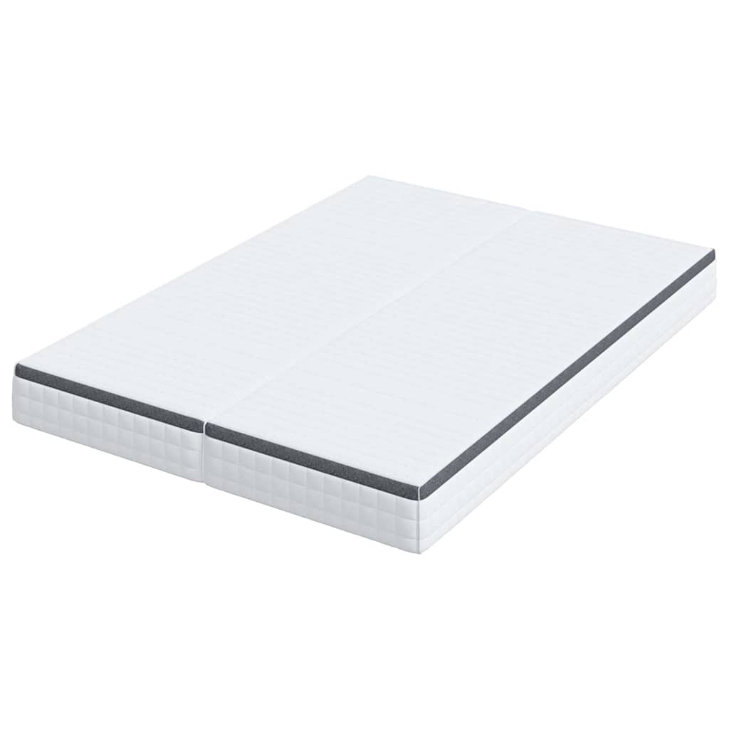 Materasso 2 pcs Bianco e Grigio 70 x 200 cm Molla Bonell