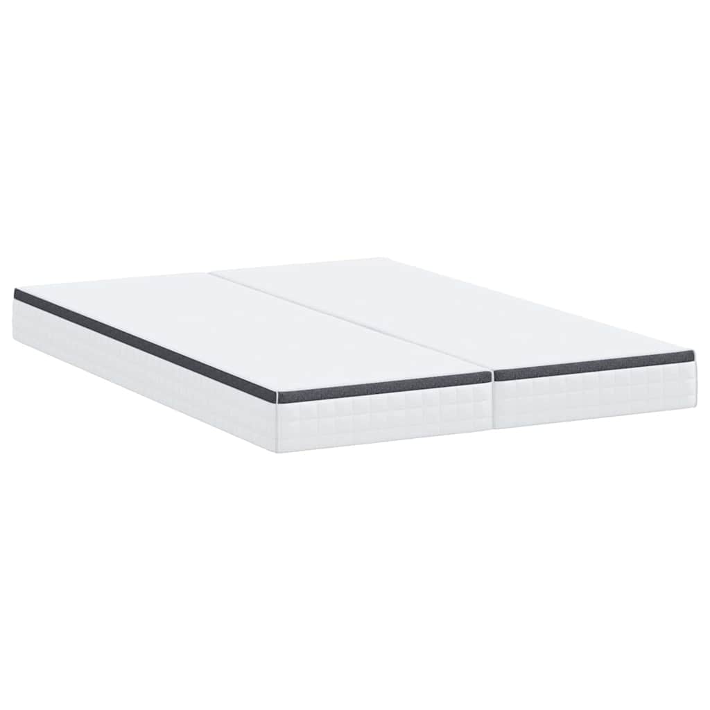 Materasso 2 pcs Bianco e Grigio 70 x 200 cm Molla Bonell