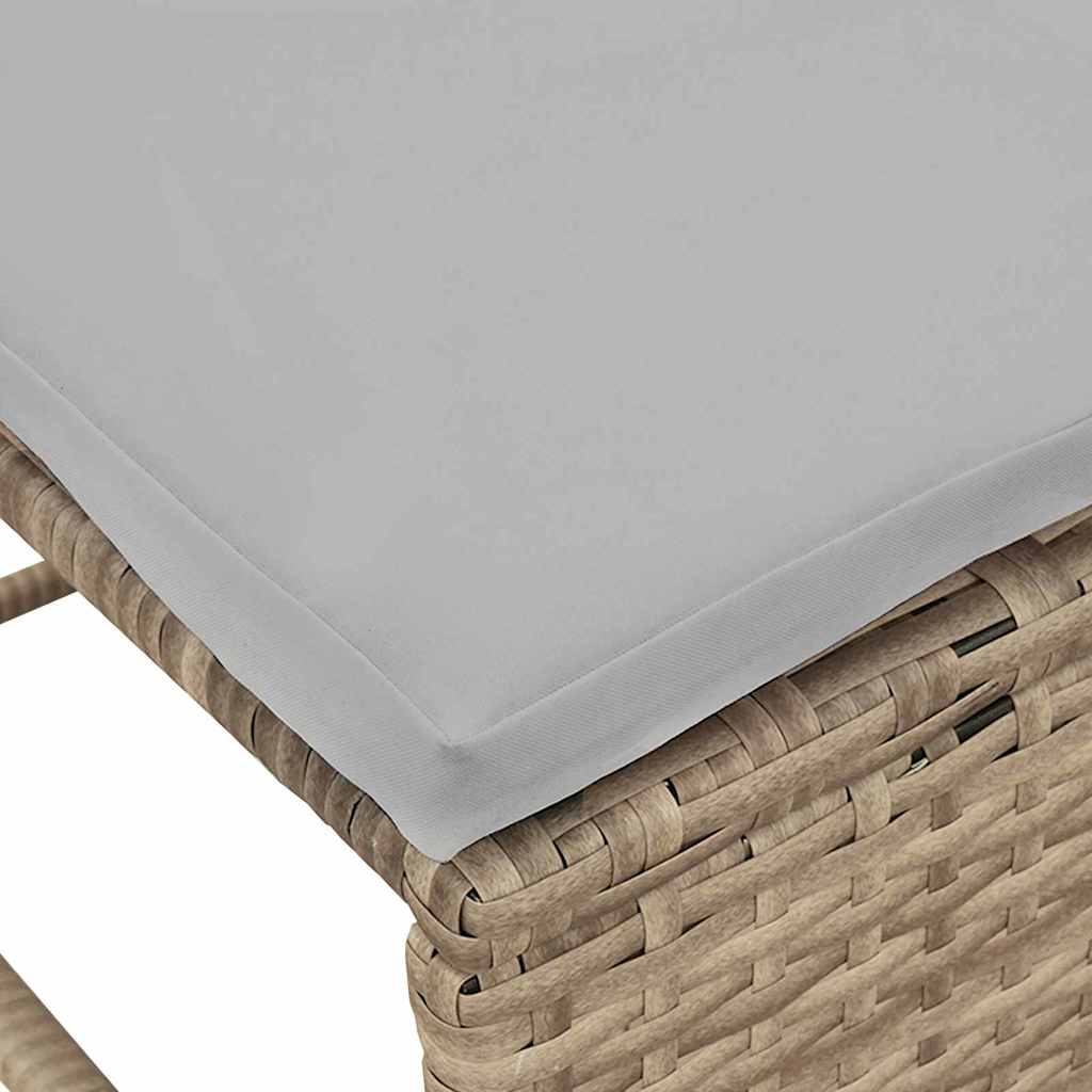 Set Divano da Giardino 6 pcs Beige e Grigio Chiaro polyrattan | homemem39