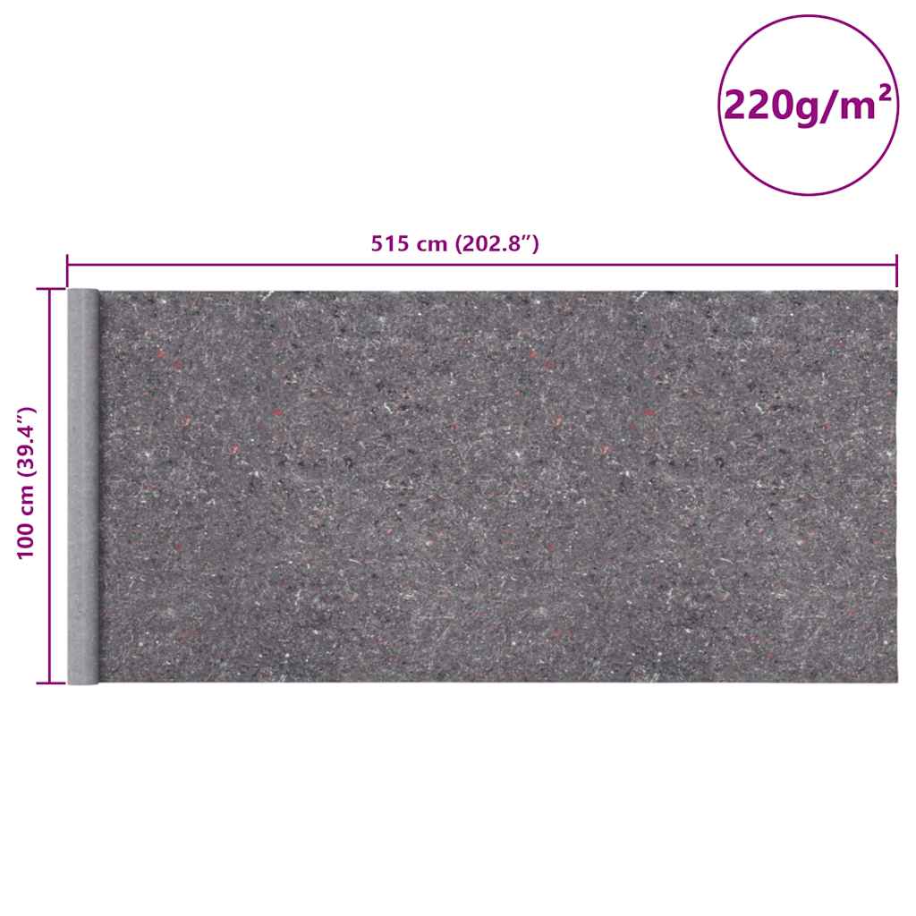 Telo Protettivo per Pittori Antiscivolo 5 m 220 g/m² Grigio | homemem39