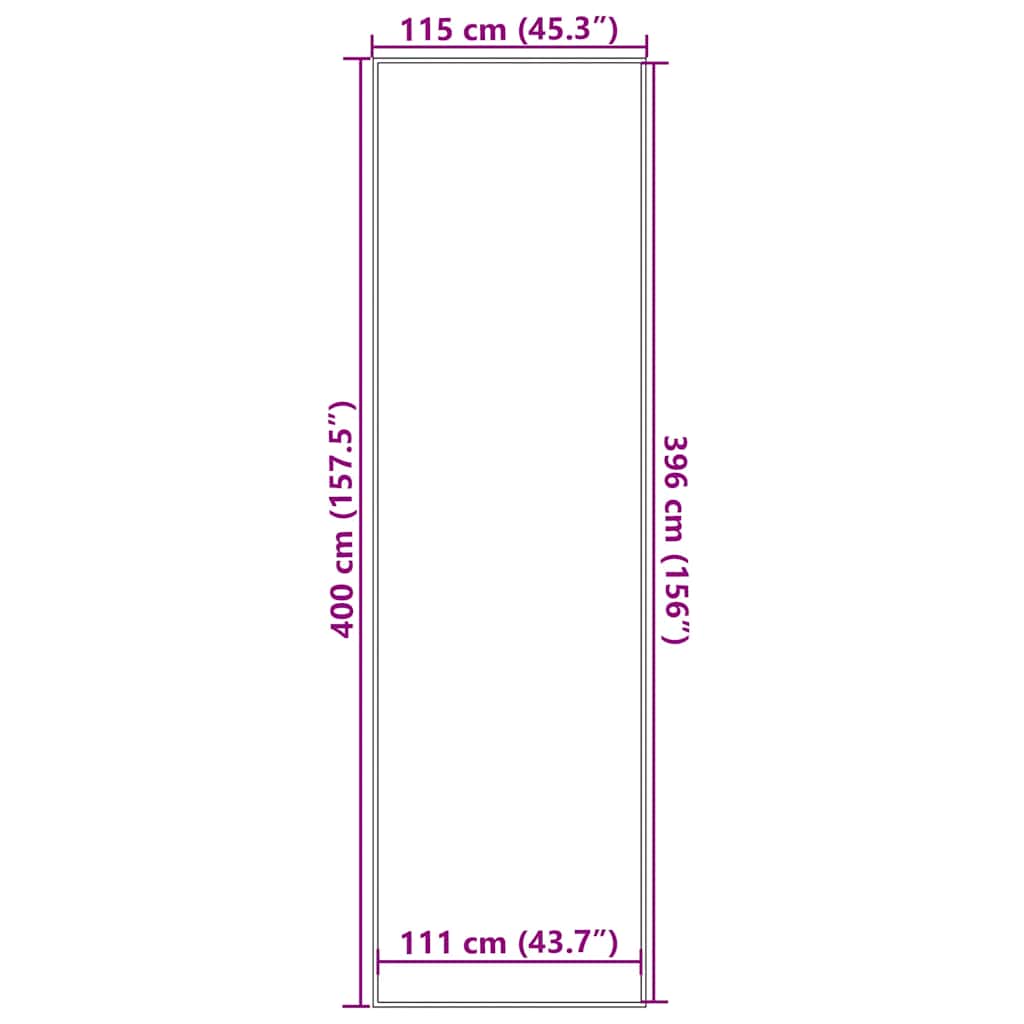 Zerbino Nero 115x400 cm | homemem39