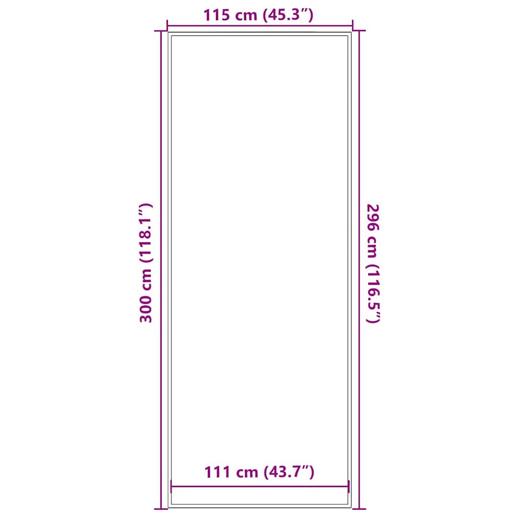 Zerbino Marrone 115x300 cm | homemem39