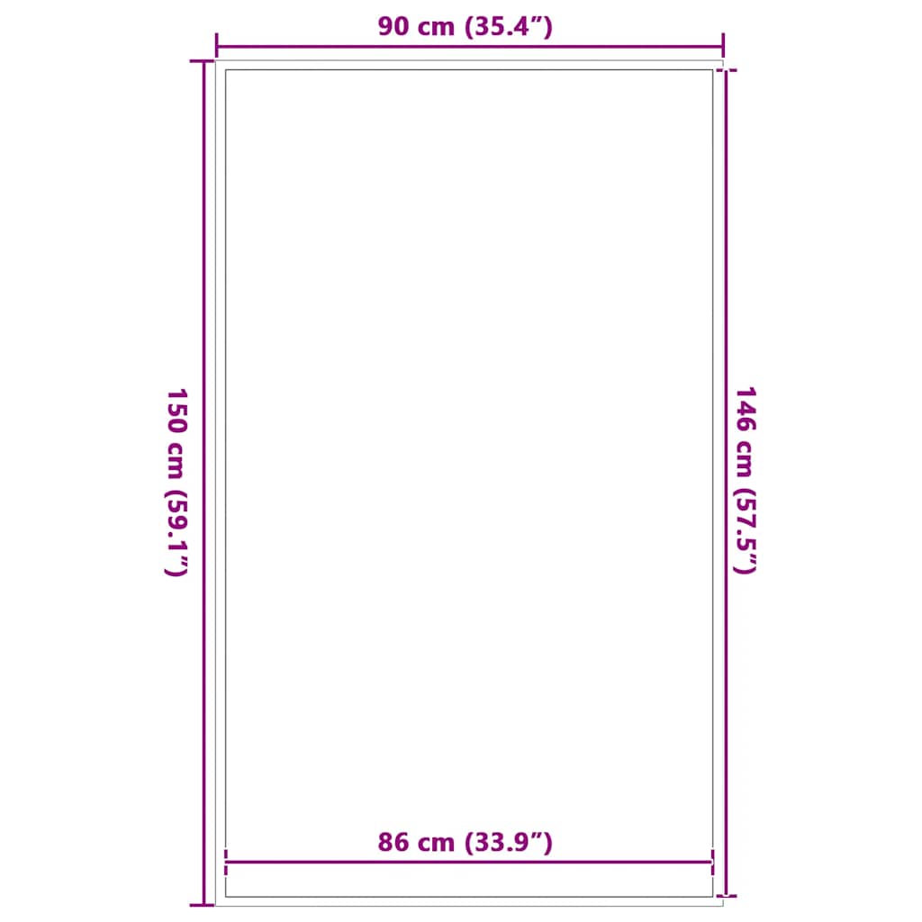 Zerbino a Strisce Nere e Grigie 90x150 cm | homemem39