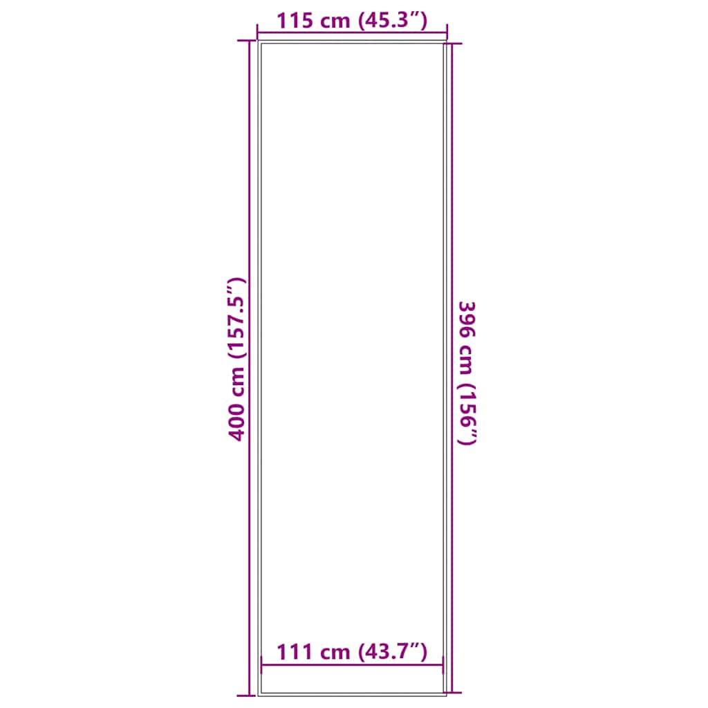 Zerbino Nero 115x400 cm | homemem39