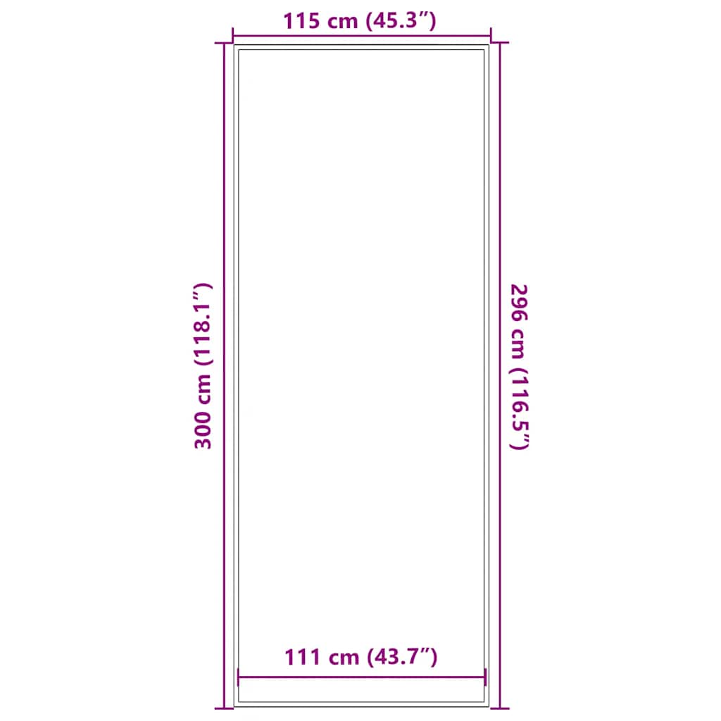 Zerbino Marrone 115x300 cm | homemem39