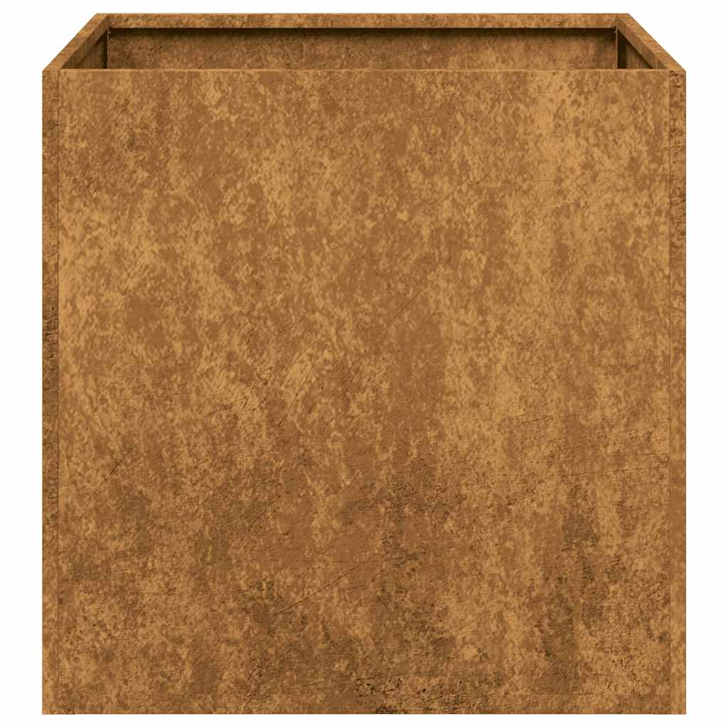 Fioriera Arrugginita 40x40x40 cm in Acciaio Corten
