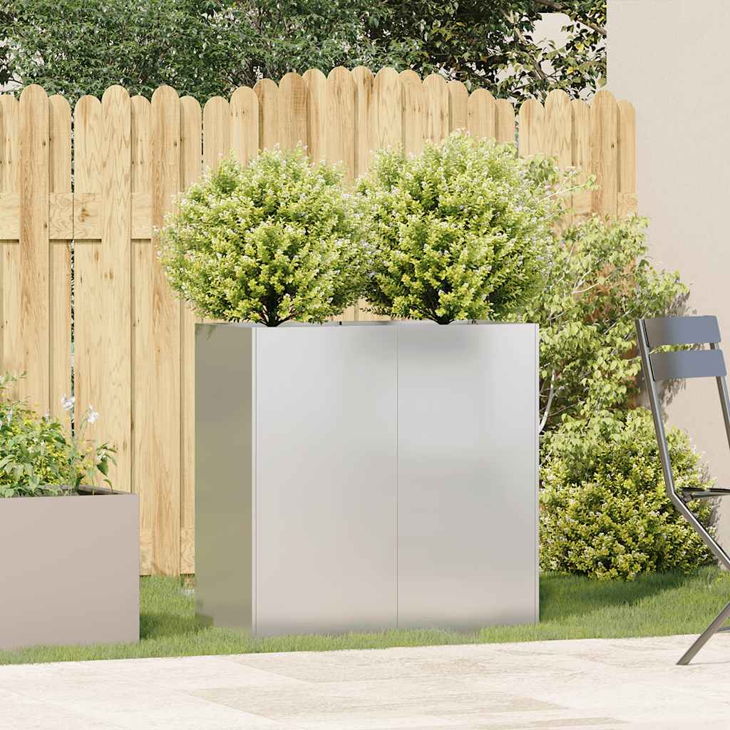 Fioriera 80x40x80 cm in Acciaio Inox