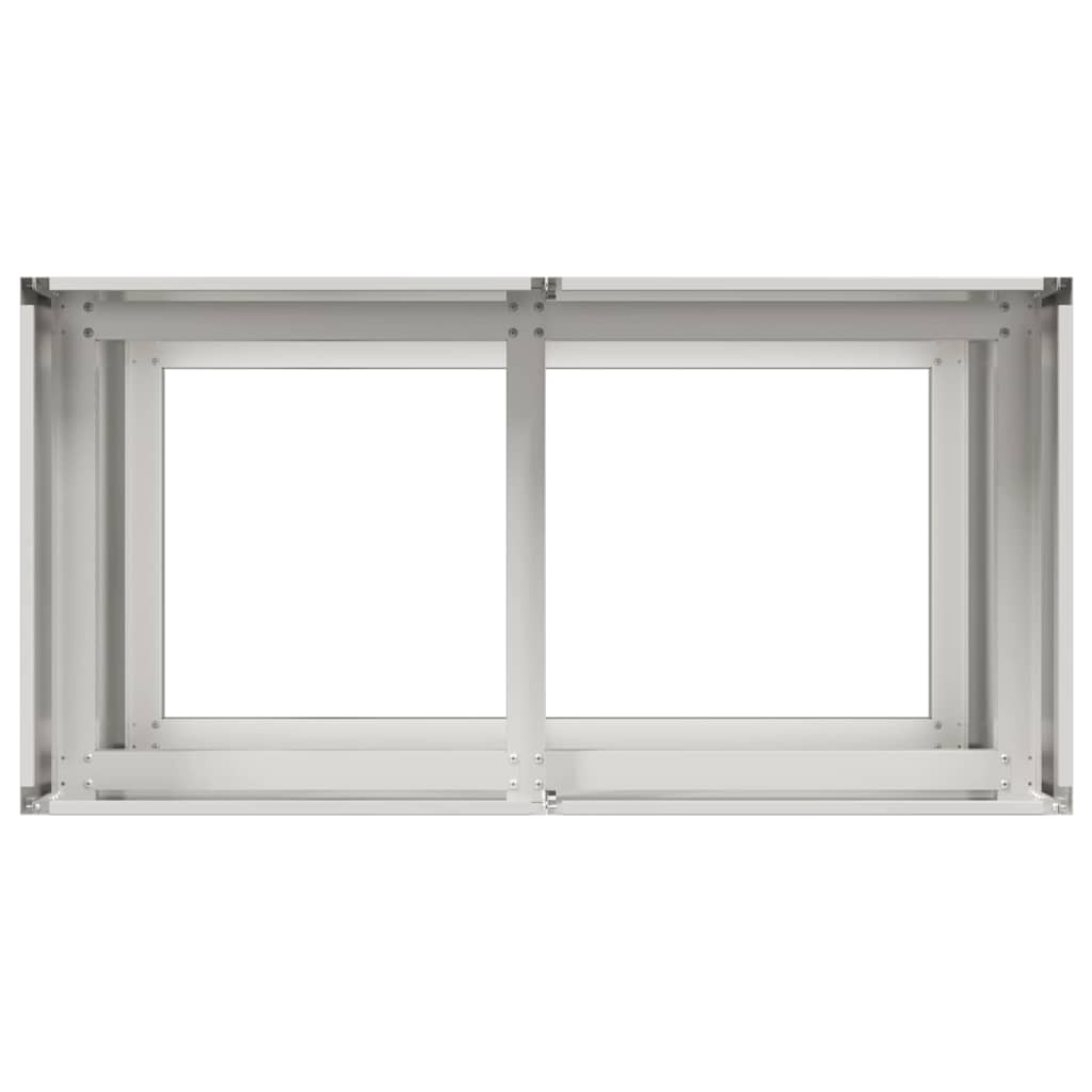 Fioriera 80x40x80 cm in Acciaio Inox