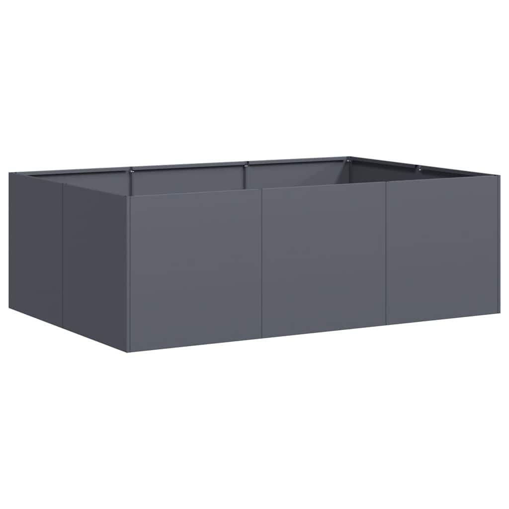 Fioriera Antracite 120x80x40 cm in Acciaio - homemem39